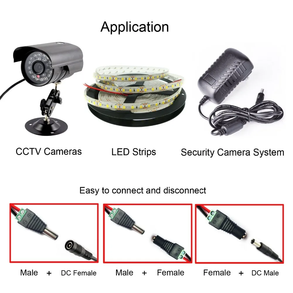 5.5x2.1mm DC Power Connector | 12V/24V Barrel Plug for CCTV, LED Strips & Security Systems - Thumbnail 7