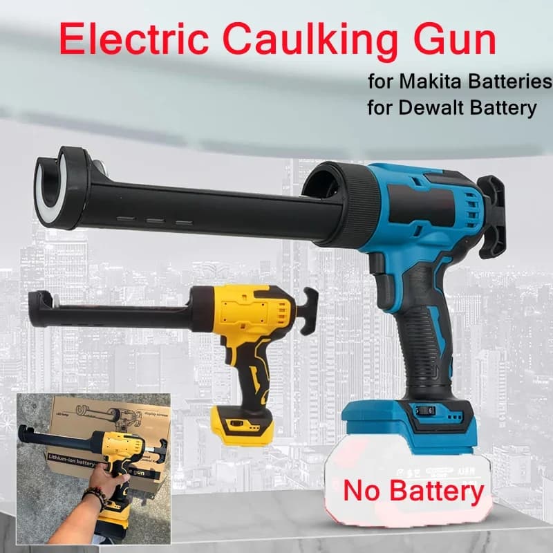 Electric Caulking Gun Dewalt | 6-Speed Adjustable | 18-21V Battery Sealant & Glue - Thumbnail 2