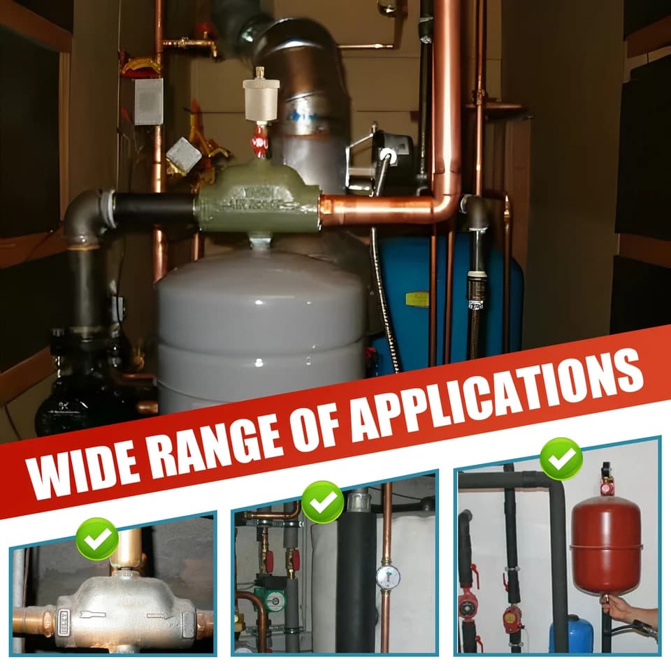 Brass Auto Float Valve | Radiator Air Bleeder | Compact Vent Set - Thumbnail 5