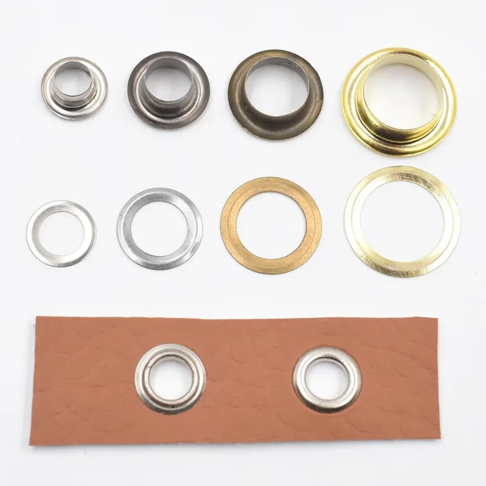Heavy-Duty Tarpaulin Eyelets | 1000 Metal Grommet Sets with Washers - Thumbnail 3