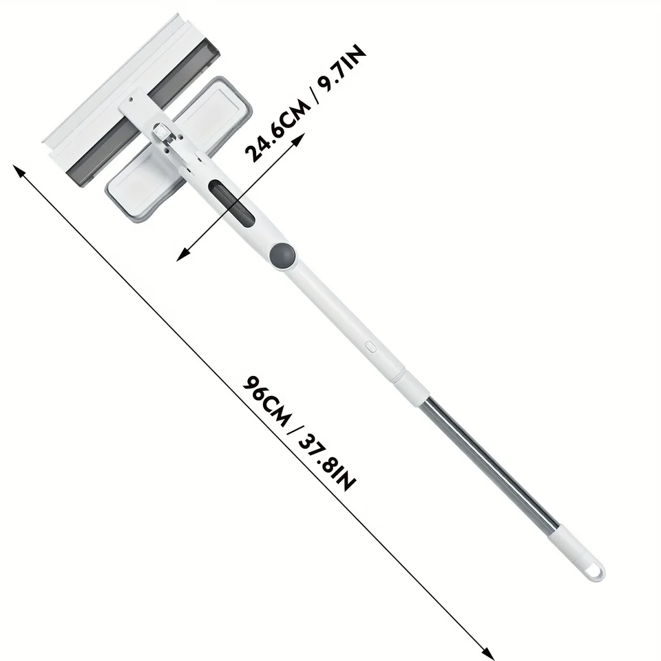 Telescopic Pole for Window Cleaning | Integrated Water Tank & Spray | Wash & Squeegee - Thumbnail 2