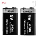 9V 1100mAh 2pc