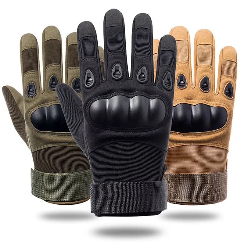 Tactical outdoor gloves for military enthusiasts, suitable for riding and sports with durable construction.