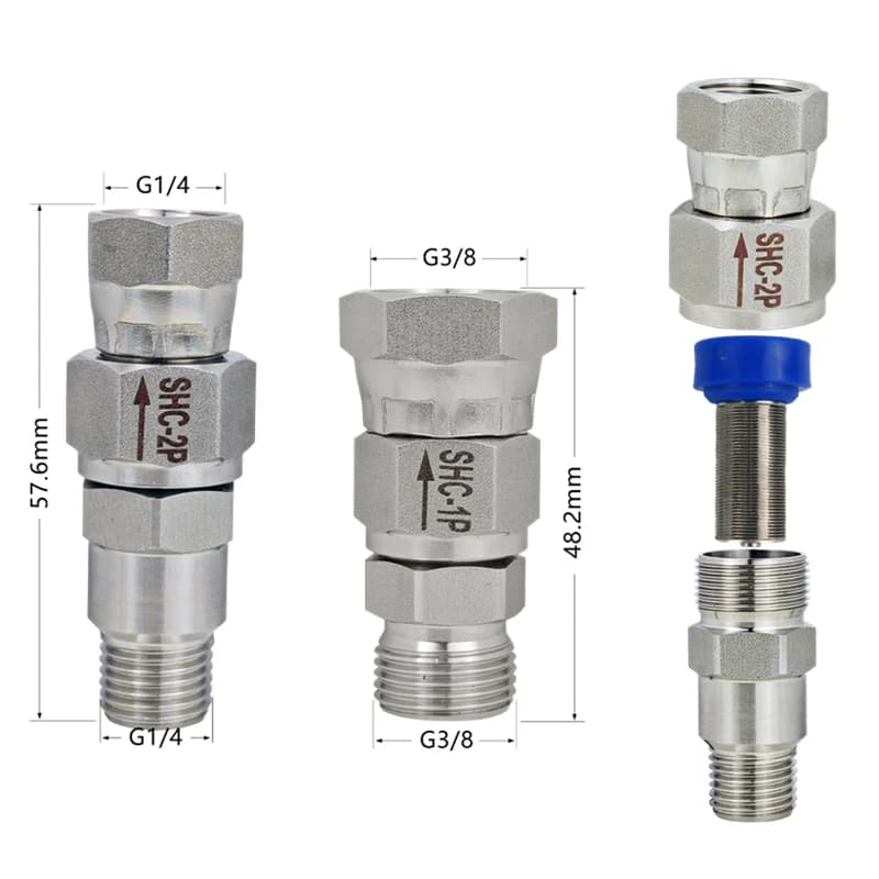 Paint Sprayer Filter | High-Pressure 316 Stainless Steel | Airless Coupling - Thumbnail 3