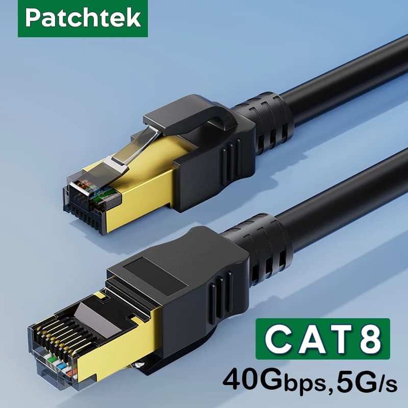 Cat8 Ethernet Cable | 40G RJ45 SSTP 28AWG | 0.2M-20M for Laptops & PS - Thumbnail 2
