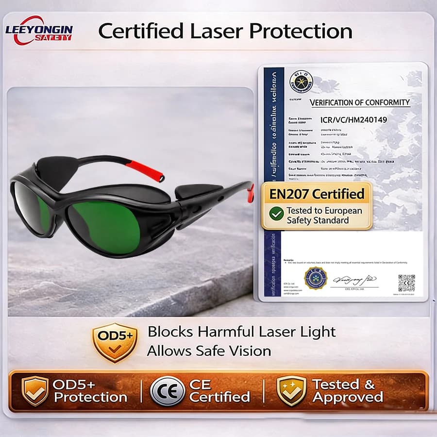 Laser Safety Glasses | Multi-Range 532 1064nm Eye Protection | Engraver Workshop - Thumbnail 6