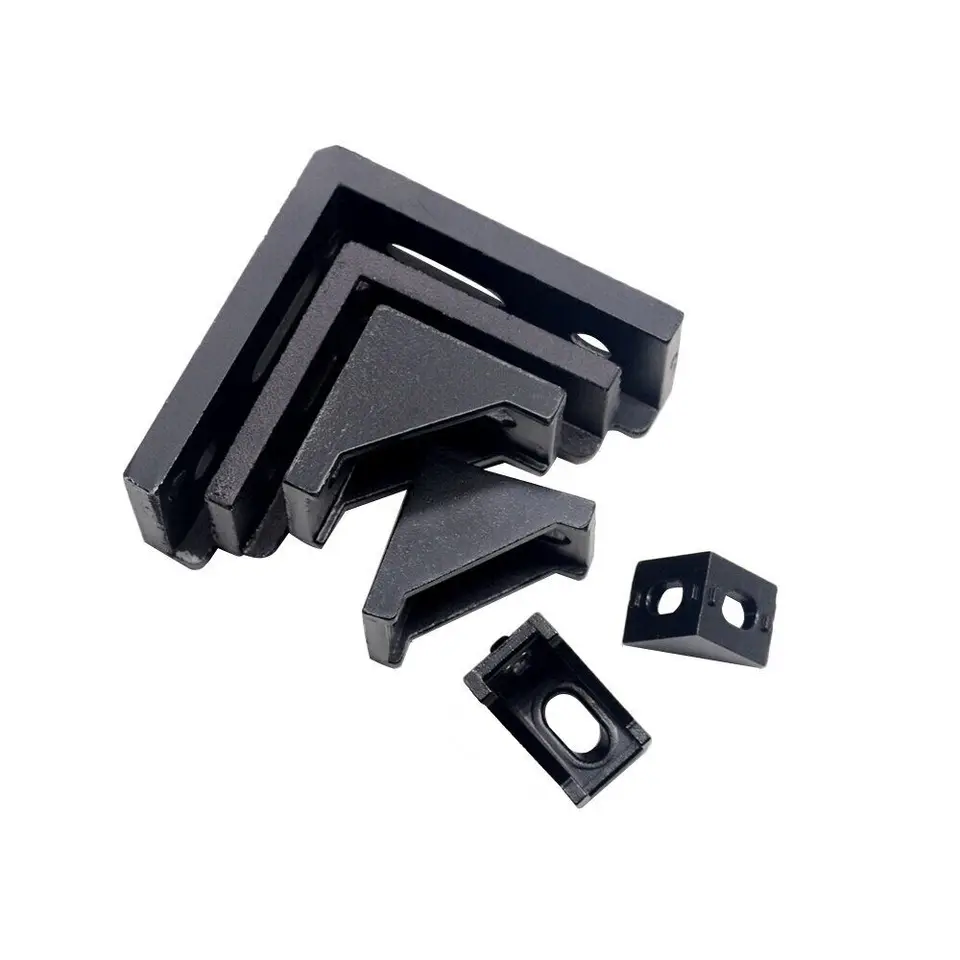 Aluminium Angle Brackets | 2020 to 4080 Profile Connectors | EU Standard CNC - Thumbnail 4