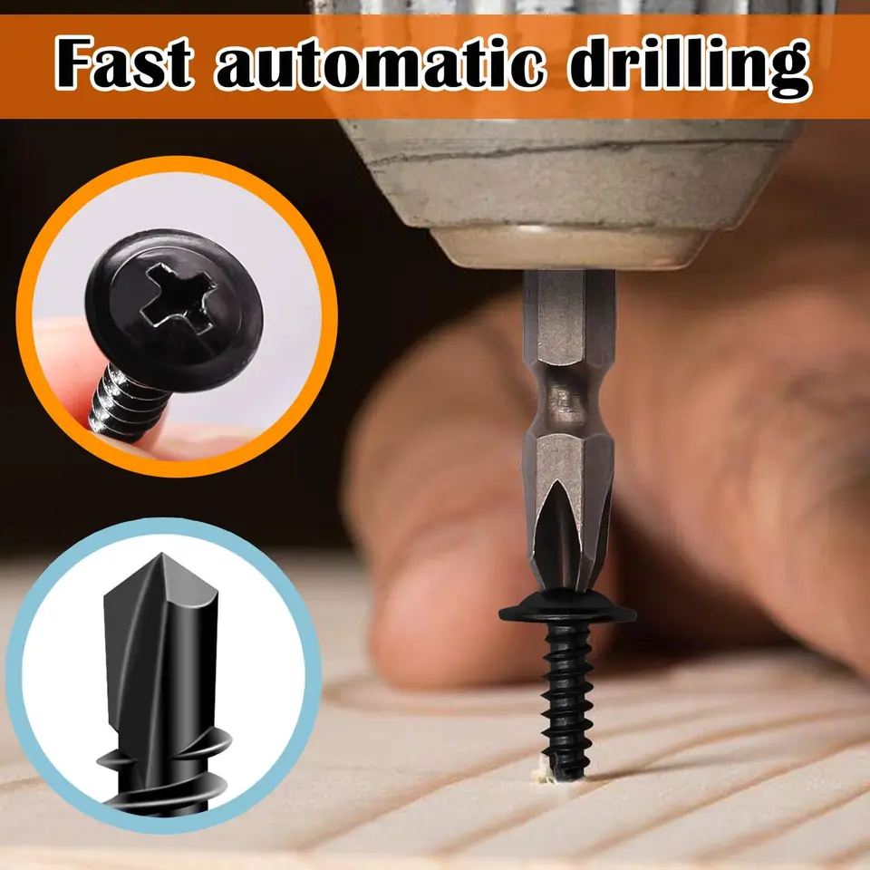 Tapping Screws | Countersunk Flat Head | Stainless Steel for Wood & Metal - Thumbnail 4