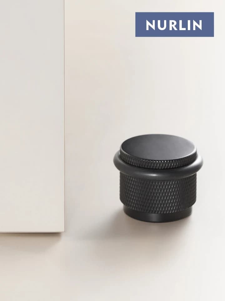Nurlin Brass Rubber Door Stopper | Adjustable 3cm Height | For Wood & Cement Floors - Thumbnail 2