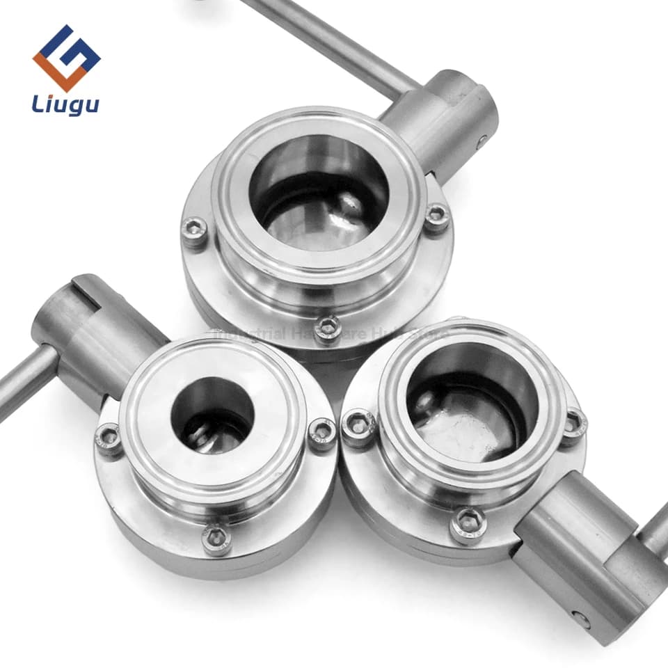 3/4" Lockshield Valve, SS304/316L Tri Clamp | Sanitary Butterfly Valve | Homebrew Beer Dairy - Thumbnail 6