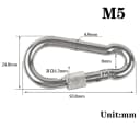 With Nut M5