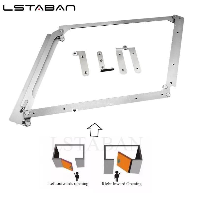 Heavy Duty Gate Hinges | 40kg Silent Sliding | 180° Wooden Door Hardware - Thumbnail 5