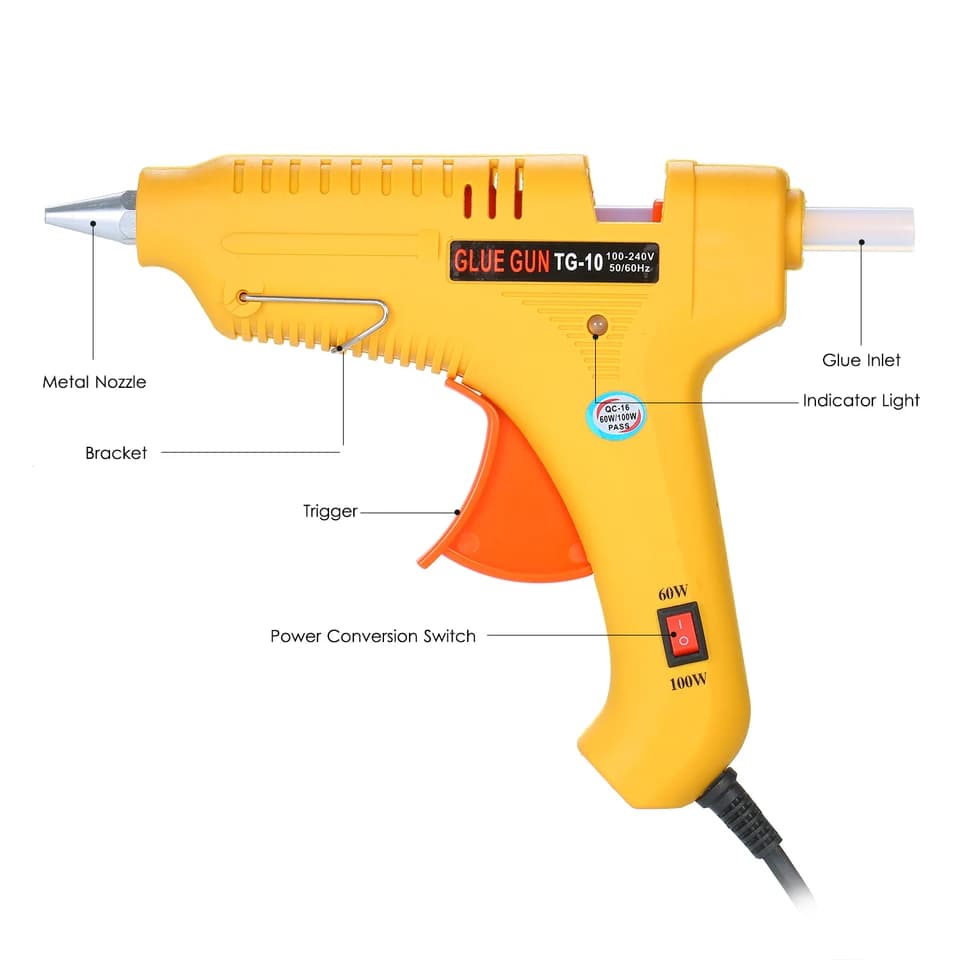 Adjustable 60/100W Glue Gun | Industrial & DIY Use | GT-10 - Thumbnail 5