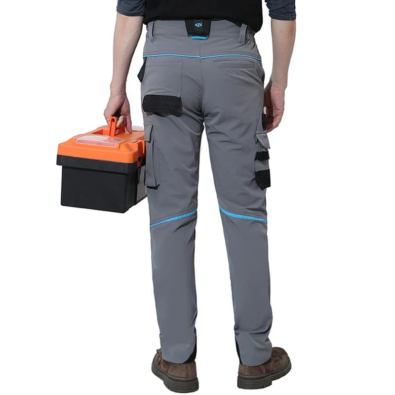 Work Trousers Stretch | Multi-Pocket & Wear-Resistant | Knee Pad Pockets - Thumbnail 5