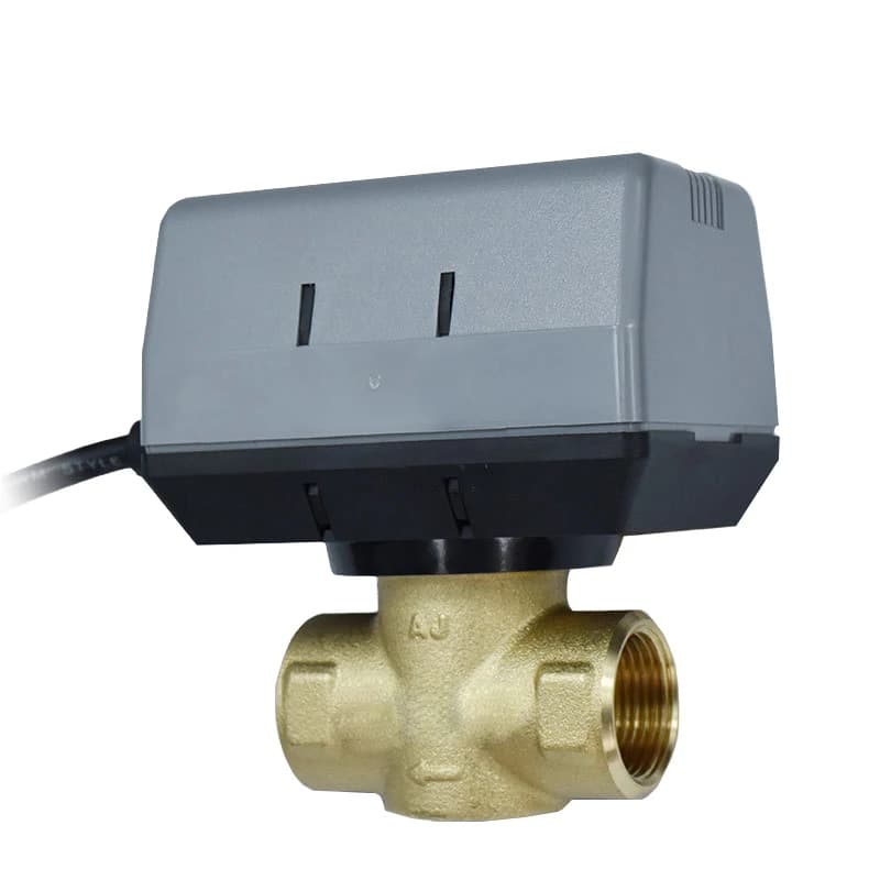VC6013 Motorised Radiator Valve | 2-Way Brass Shut-off | 1/2" 3/4" 1" AC220V - Thumbnail 2