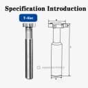 1pcs Hss t-slot