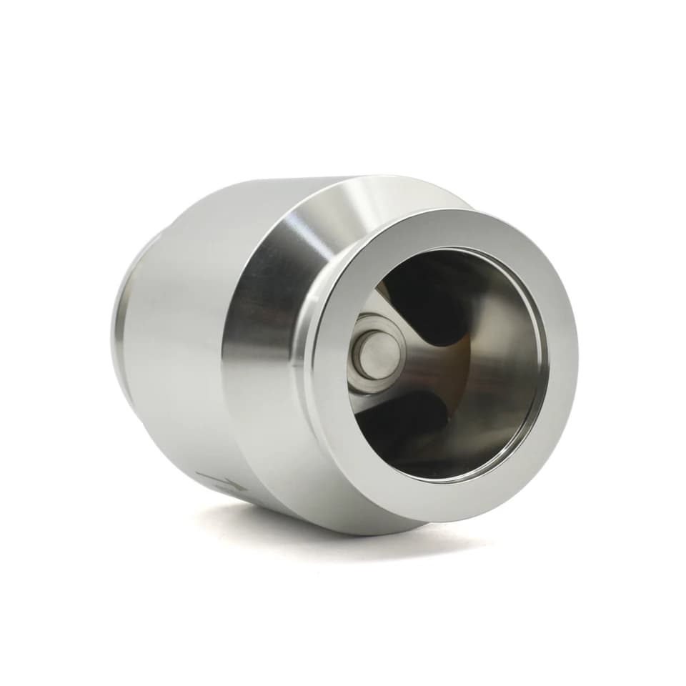 KF16-KF50 Stainless Steel Vacuum Pump Gate Valve, single item on white background.