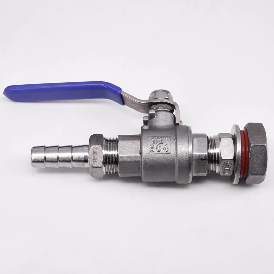 3/4 Pressure Reducing Valve | 304 SS Bulkhead Ball Tap | Water Tank Beer Keg RO - Thumbnail 5