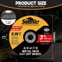 3pcs 75mm