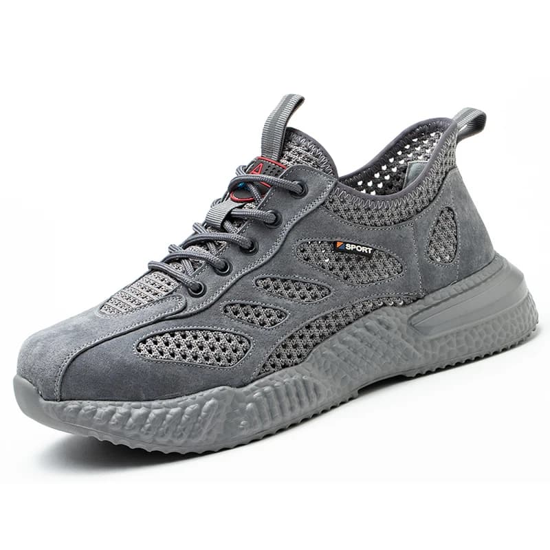 Work Summer Shoes | Steel Toe Lightweight Safety | Breathable Mesh Trainers - Thumbnail 5