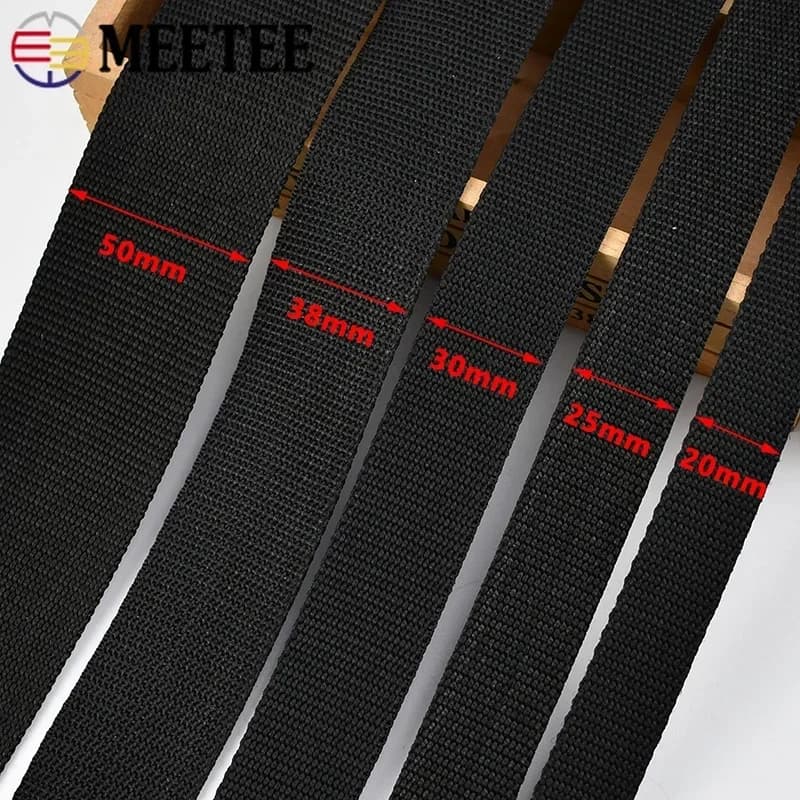 Strap by the Meter | 2mm Thick Black Nylon | 50mm for Belt Repair - Thumbnail 5