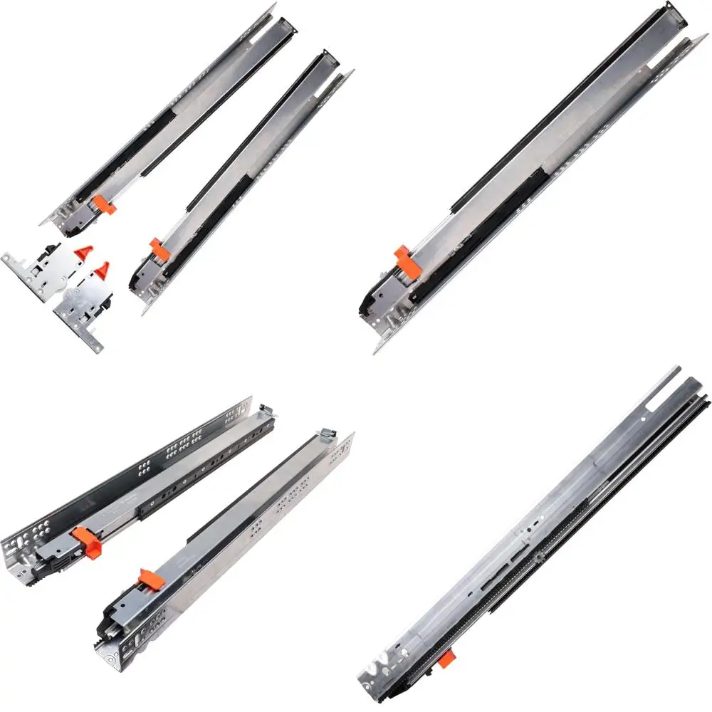 Undermount Soft Close Kitchen Drawer Slides, 381mm length with 120lb capacity and full extension for smooth operation.