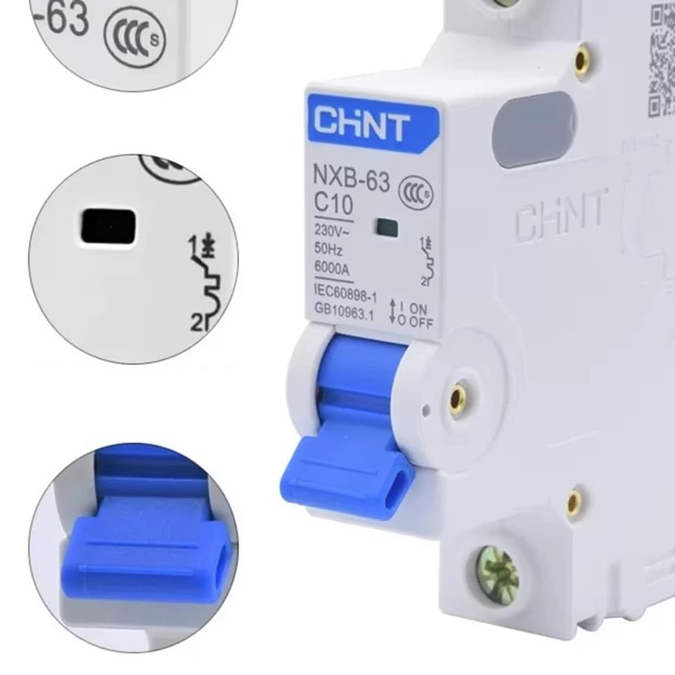 Miniature Circuit Breaker C Curve | CHINT NXB-63 AC 230V | 1A-125A Range - Thumbnail 6