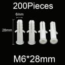 200Pieces M6x28