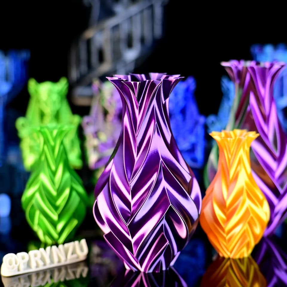 Silk PLA 1.75mm Dual/Tri-color 3D Printer Filament | Shiny Colour Change | 1kg Spool FDM - Thumbnail 6