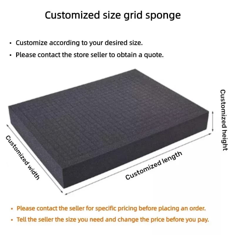 Toolbox Foam Padding Insert | Pre-Cut Polyurethane Grid | Tool Organiser Shadow Foam - Thumbnail 7