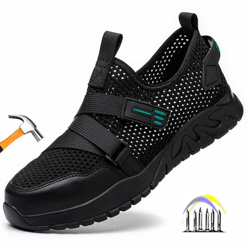 Lightweight Steel Toe Cap Boots | Breathable & Puncture-Resistant | Summer Work Trainers - Thumbnail 2