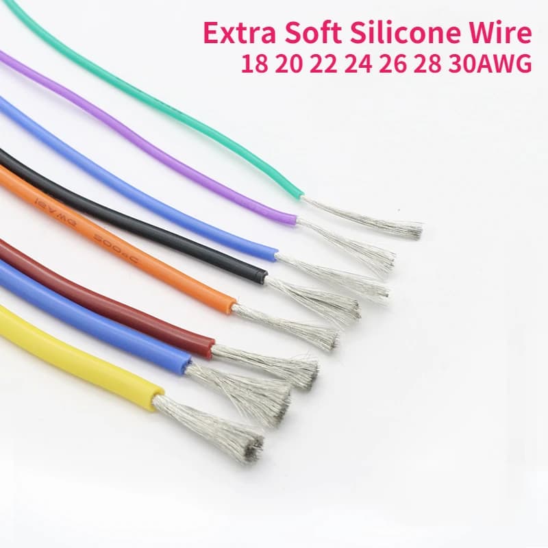 High-Temp Silicone Wire | 18-30 AWG | Flexible & Durable Cable for Electronics & DIY - Image 1