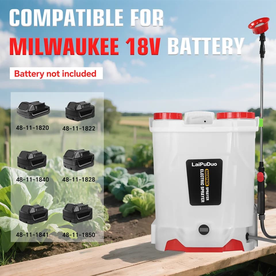 Knapsack Sprayer | 20L 100 PSI | For Milwaukee 18V Battery System - Thumbnail 4