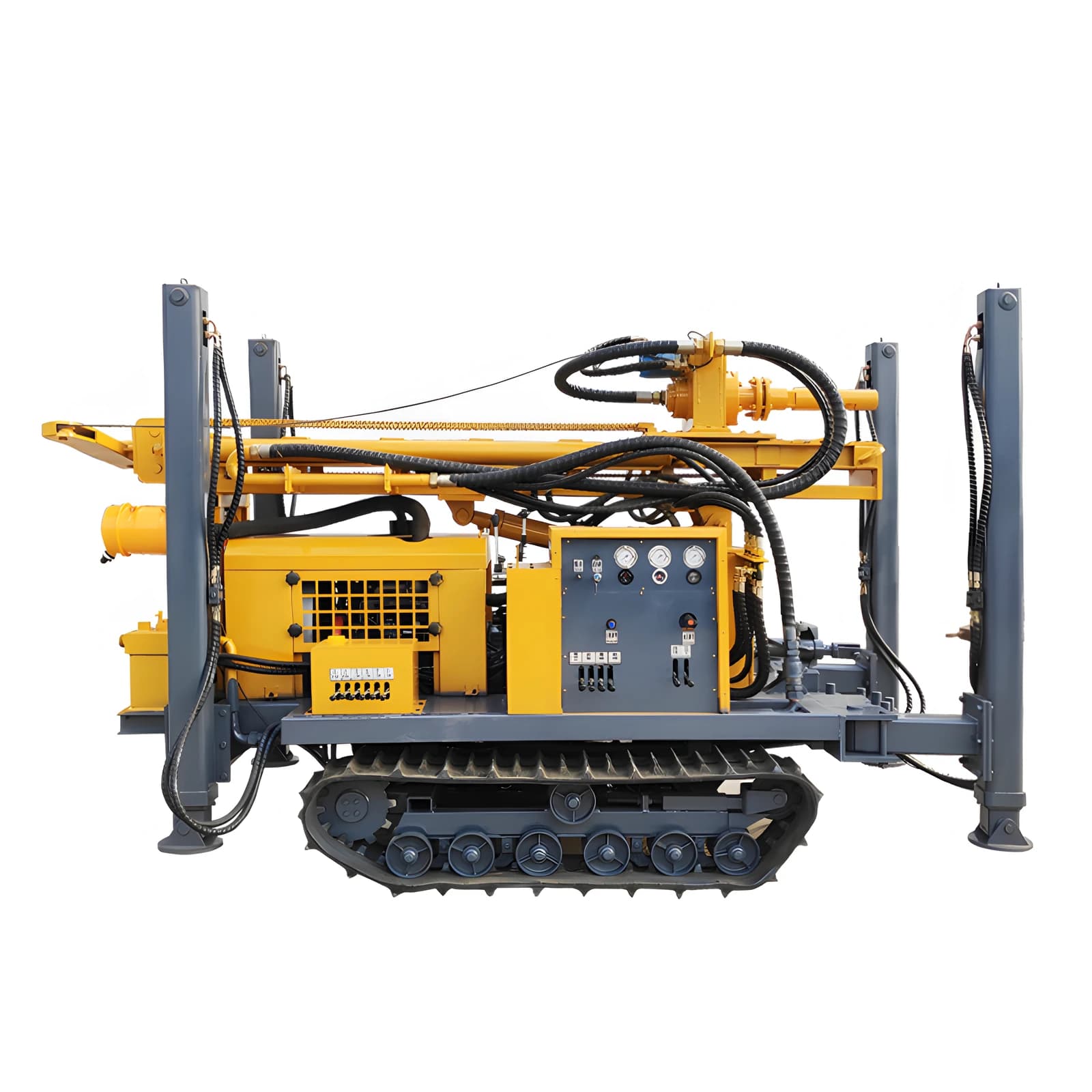 200m 300m 1000m New Portable Water Well Drilling Rig Electric Drilling Rig Machine for Sale Efficient Slurry Management System