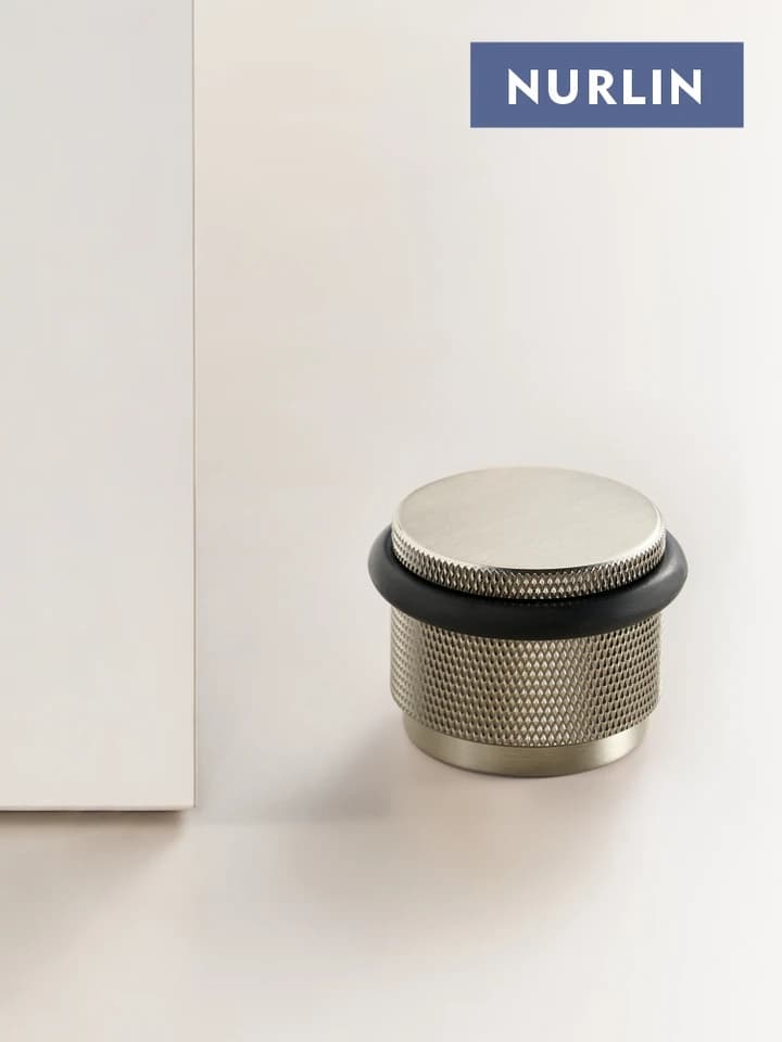 Nurlin Brass Rubber Door Stopper | Adjustable 3cm Height | For Wood & Cement Floors - Thumbnail 5