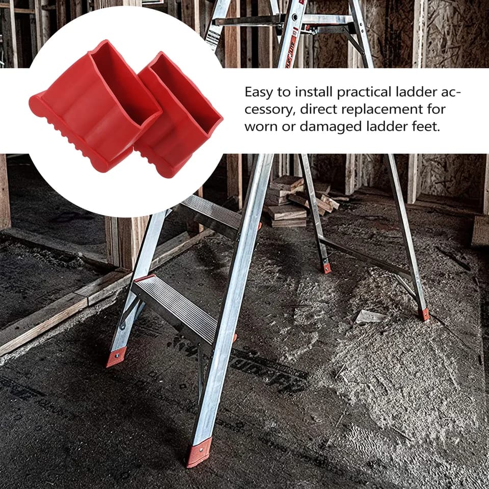 Ladder Standoff Feet | Non-Slip Rubber Pads | Stable Grip for Telescopic Ladders - Thumbnail 3