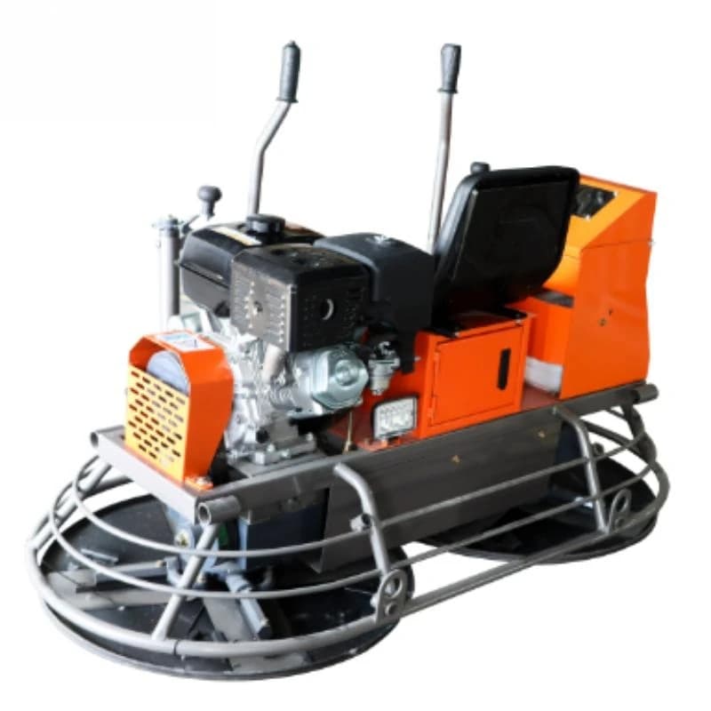 Concrete Engine Ride On Trowel Power machine, a professional riding polisher for large-scale concrete floor finishing and surface smoothing.
