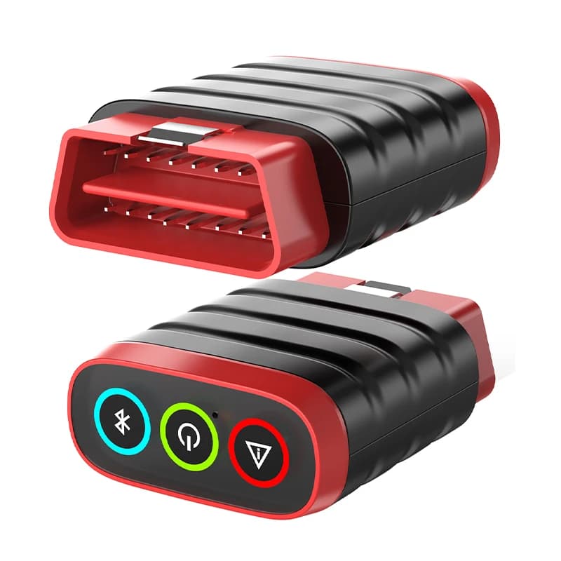 THINKCAR THINKDIAG MINI OBD2 diagnostic scanner tool with full OE system coverage for iOS and Android, featuring free updates and fault code reading.