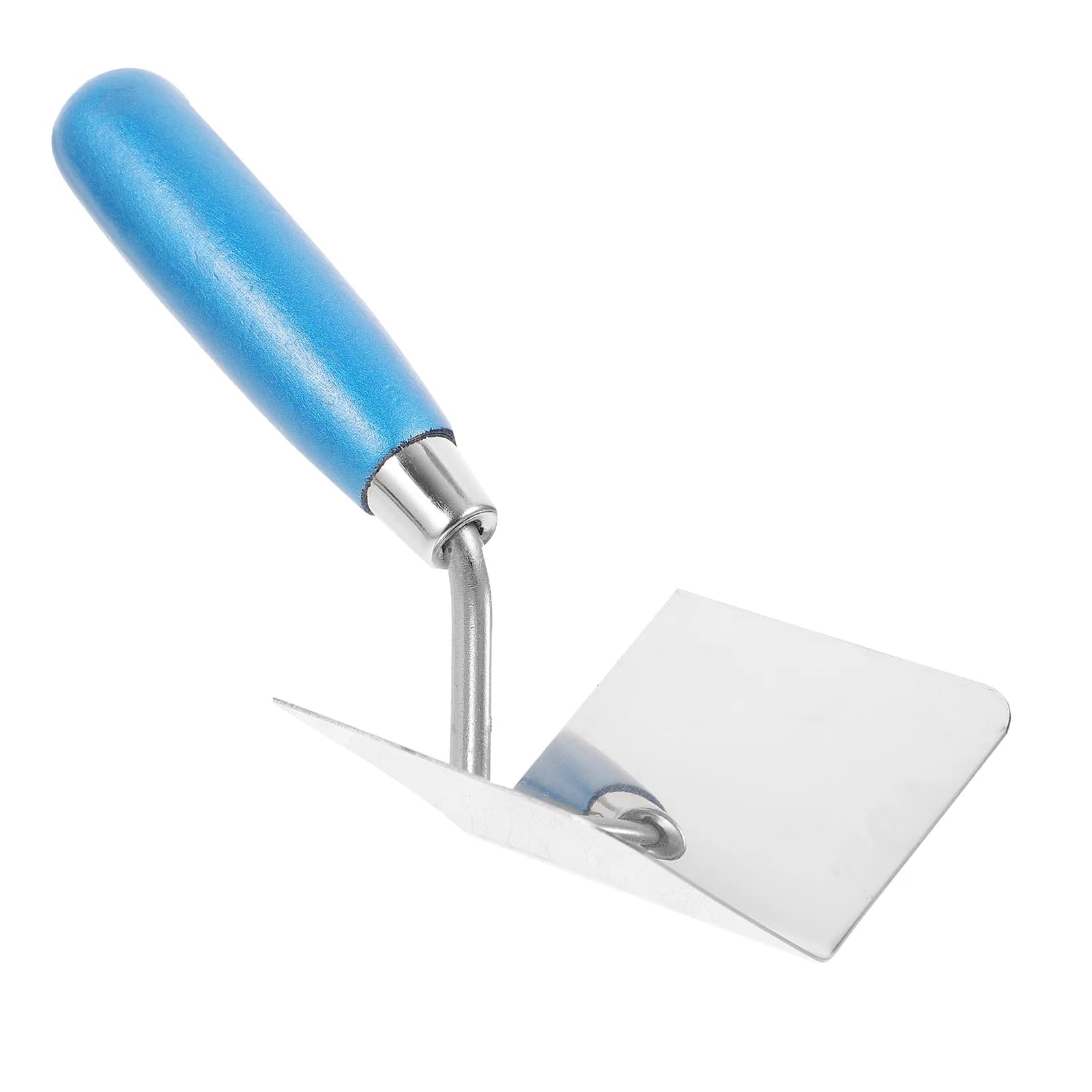 Premium stainless steel trowel with ergonomic soft-grip handle for drywall, plaster, and putty application.