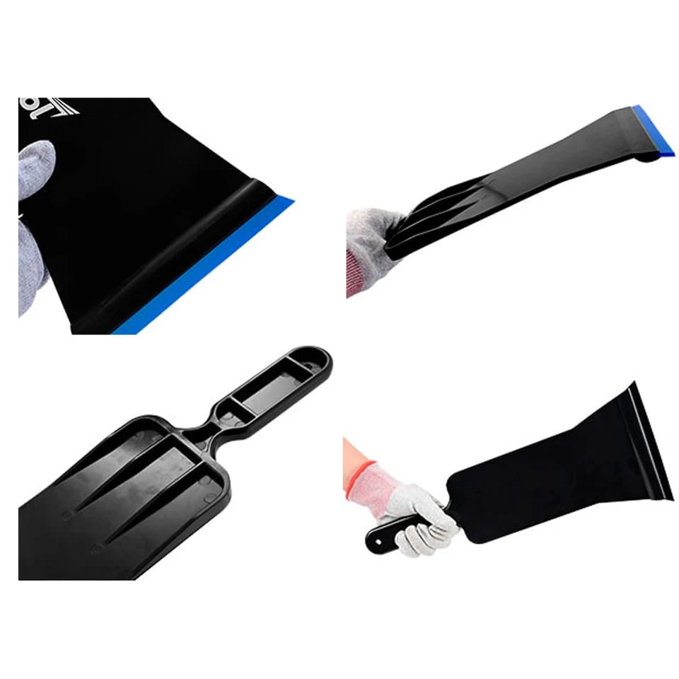 Window Squeegee Bulldozer | Long Handle Film Scraper | Replaceable Blade - Thumbnail 4