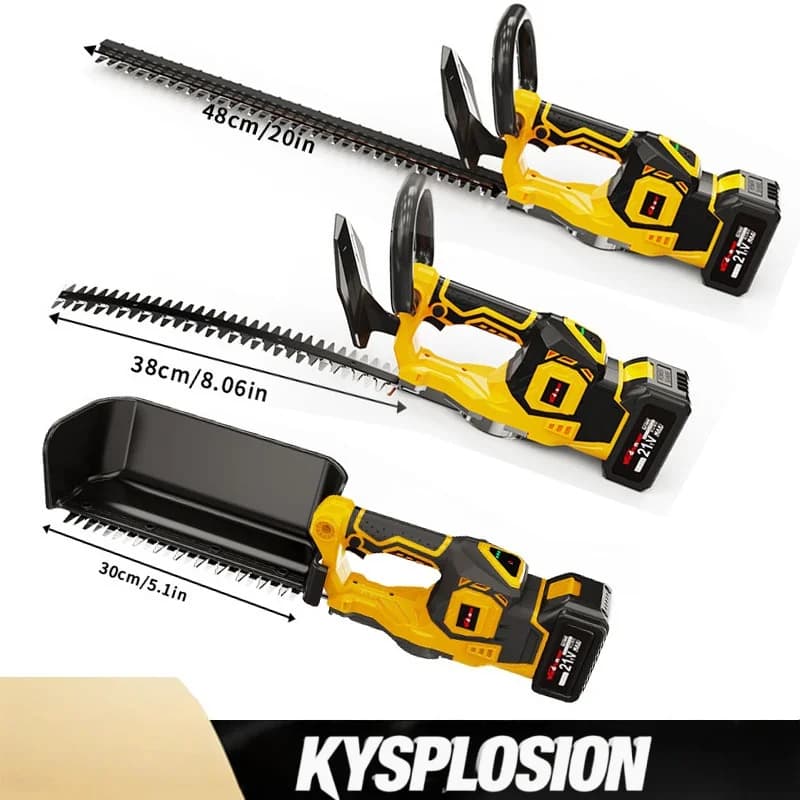 Cordless Hedge Trimmer | Fits DeWalt 20V Battery | Garden Pruning Shears - Thumbnail 2