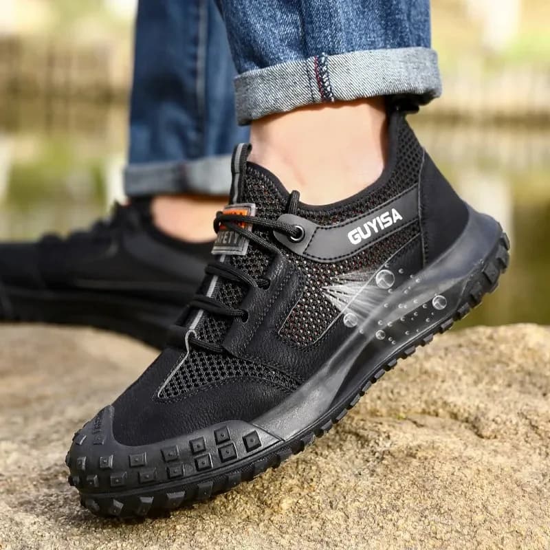 Steel Toe Cap Mens Boots | Breathable Safety Trainers | Summer Work Footwear - Thumbnail 4