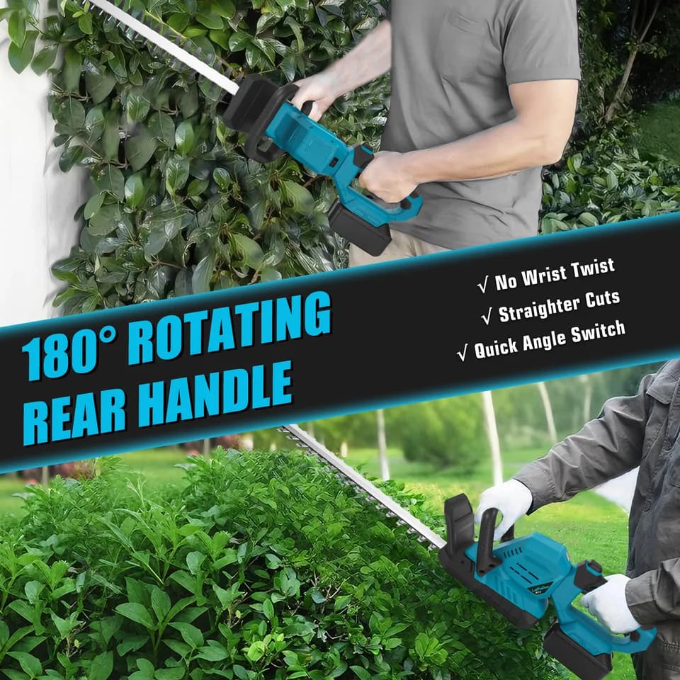Brushless Hedge Trimmer | 3000RPM Cordless | For Makita 18V Battery - Thumbnail 6