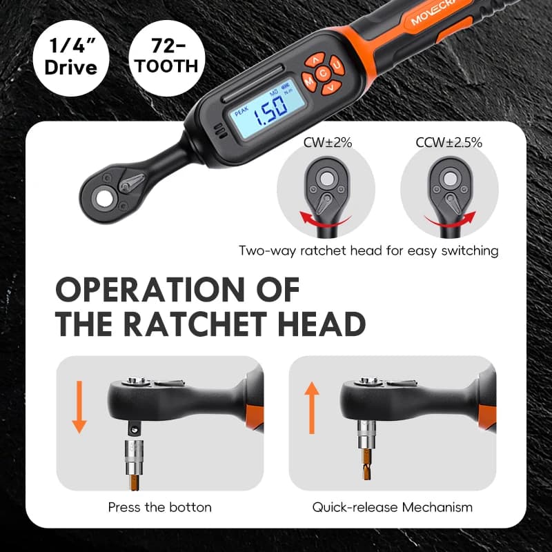 Spark Plug Torque Wrench | 1.5-340N.m | Digital Buzzer & LED - Thumbnail 5