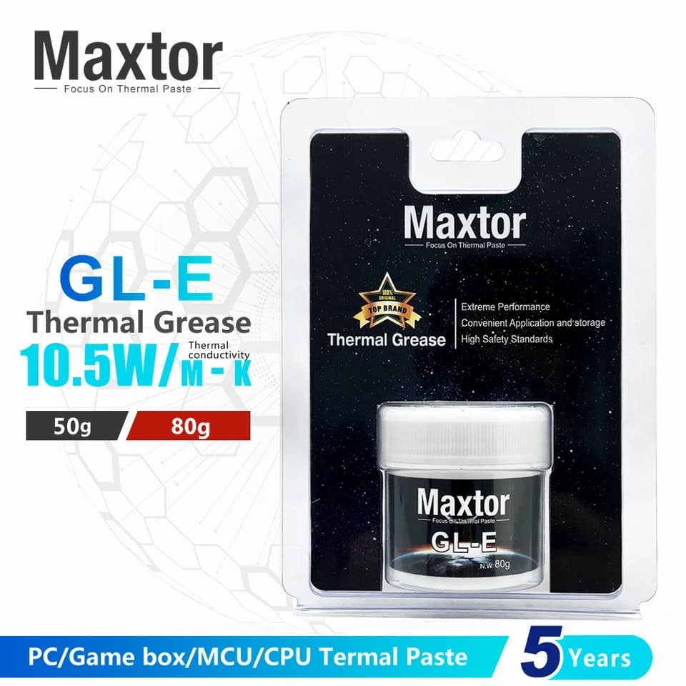 Maxtor GLE Thermal Base Layer | 10.5W/mK High Performance | CPU/GPU Heat Sink Paste - Thumbnail 2