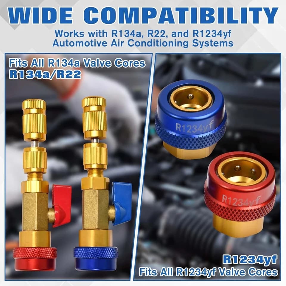 R1234YF Valve Core Tool | AC Refrigeration Schrader Remover | O-Ring Seal - Thumbnail 3
