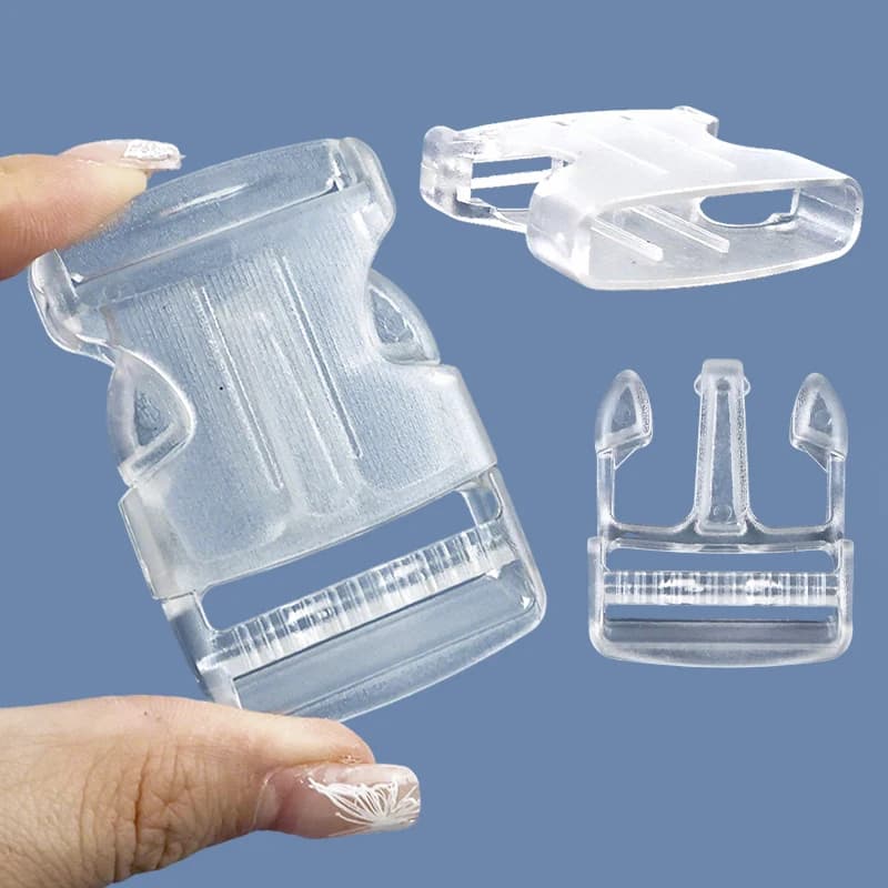 Transparent Side Release Buckles | Quick Release Plastic Clips | Webbing Fasteners - Thumbnail 3