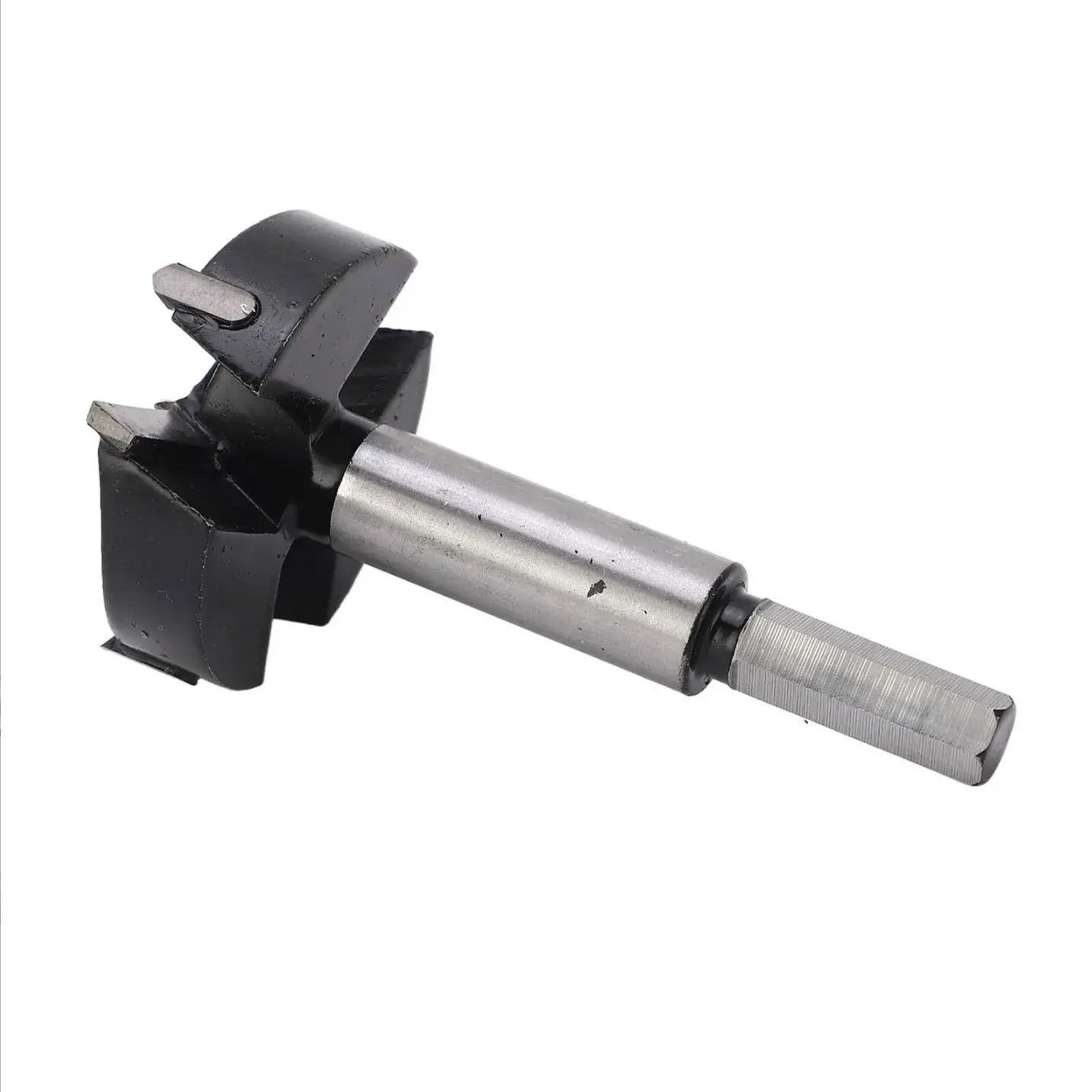 Bushcraft survival hand drill with carbon steel auger bit and self-tapping wood punch for manual fire starting and outdoor tasks.