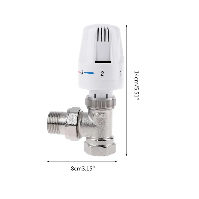 Thermostatic Radiator Valve | Angle Body DN15 | Floor Heating Control - Thumbnail 6