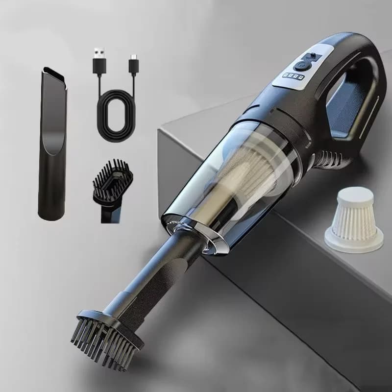 Portable Carpet Spot Cleaner with all accessories laid out for review.